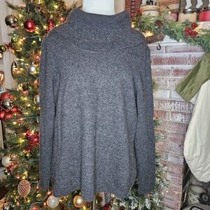 Vintage Marisa Christina Sweater Womens 2X Dark Gray 100% Merino Wool